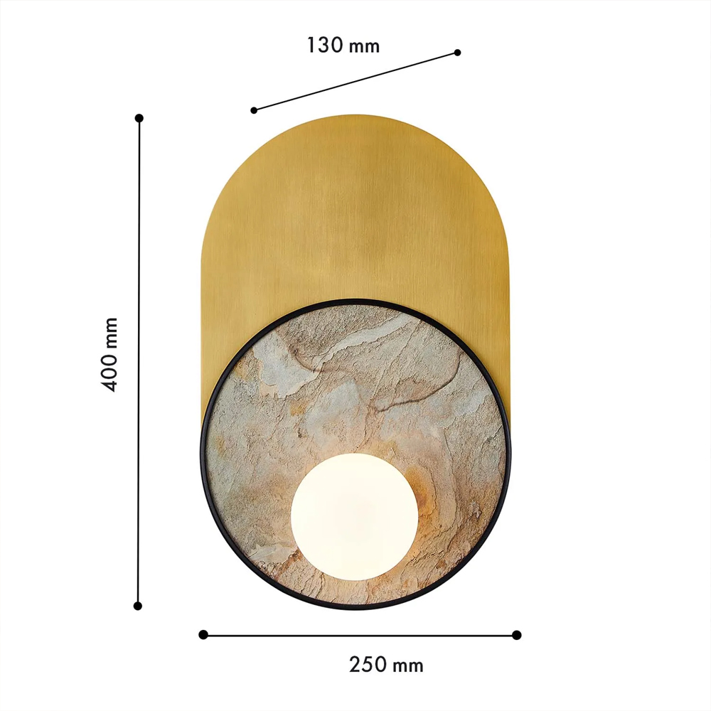 Бра с каменным диском в металлической раме Sandstone Painting в Волгограде