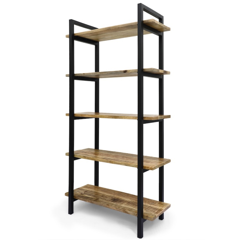 Стеллаж Takari Industrial Wood Коричневый Черный Стеллаж Takari Industrial Wood Коричневый Черный в Волгограде | Loft Concept