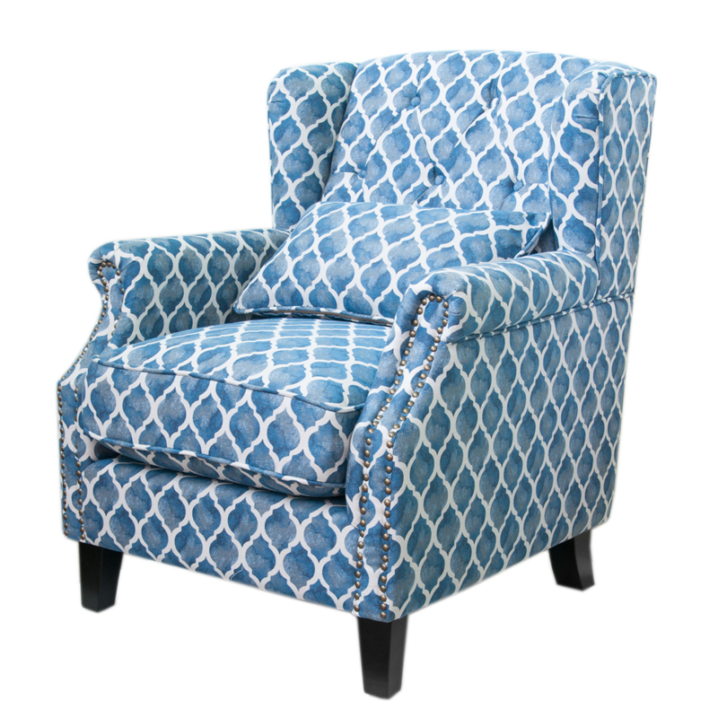 Кресло Filiberto Armchair Velour Синий Кресло Filiberto Armchair Velour Синий в Волгограде | Loft Concept