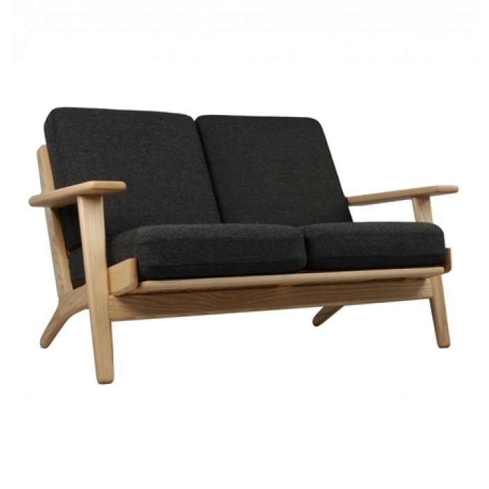 Диван Plank 2 Seats Черный Коричневый Диван Plank 2 Seats Черный Коричневый в Волгограде | Loft Concept