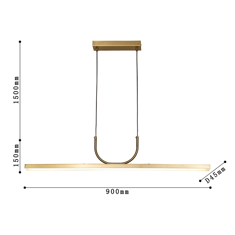 Минималистичная золотая люстра Trumpet tube Минималистичная золотая люстра Trumpet tube в Волгограде