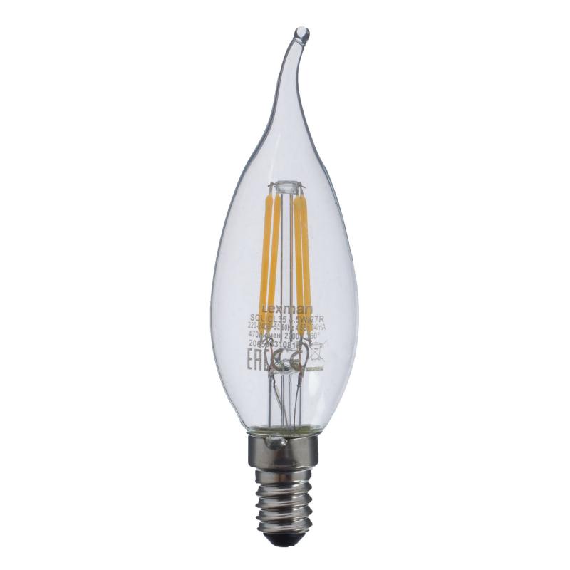 Прозрачная Свеча LED E14 4.5W Прозрачное Стекло в Волгограде | Loft Concept 