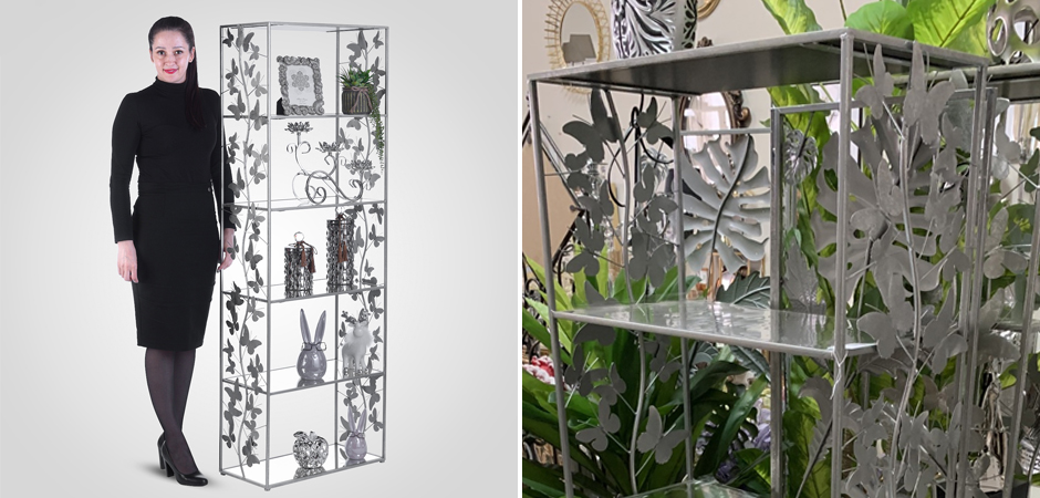 Стеллаж Silver Butterfly Wide Стеллаж Silver Butterfly Wide - Loft-Concept в Волгограде