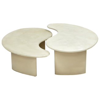 Набор кофейные столы Инь и Янь ivory ( слоновая кость ) Набор кофейные столы Инь и Янь ivory ( слоновая кость ) в Волгограде | Loft Concept