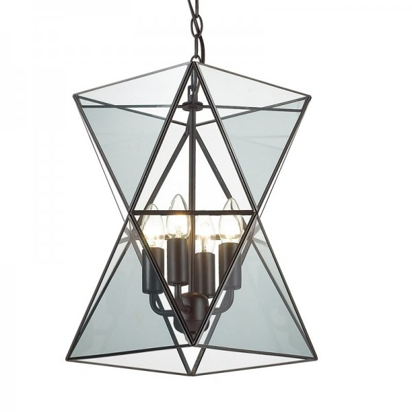 Люстра PolyPyramid Glass Pendant 4 Прозрачный Люстра PolyPyramid Glass Pendant 4 Прозрачный в Волгограде | Loft Concept
