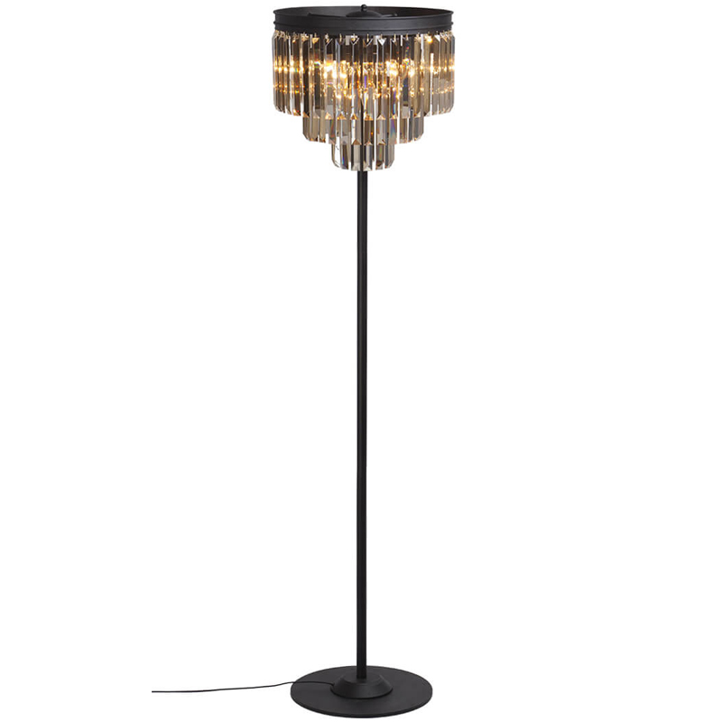 Торшер RH Odeon Amber GLASS Floor Lamp Стекло Амбер Черный Торшер RH Odeon Amber GLASS Floor Lamp Стекло Амбер Черный в Волгограде | Loft Concept