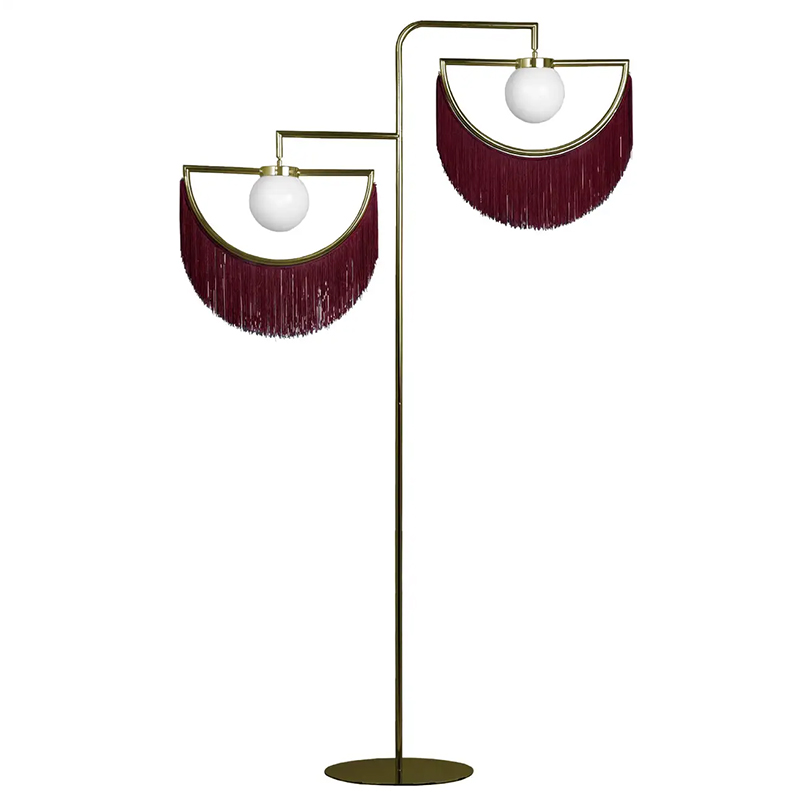Торшер Wink Standing Lamp by Houtique Wine Золотой Бургундский красный Торшер Wink Standing Lamp by Houtique Wine Золотой Бургундский красный в Волгограде | Loft Concept
