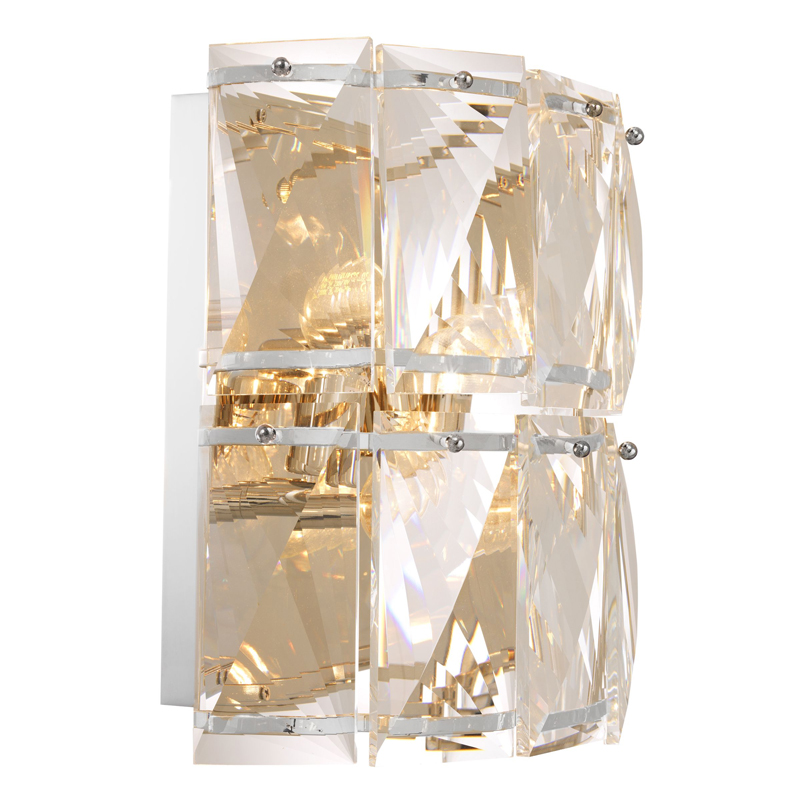 Бра Wall Lamp Amazone crystal Никель Прозрачное Стекло Бра Wall Lamp Amazone crystal Никель Прозрачное Стекло в Волгограде | Loft Concept