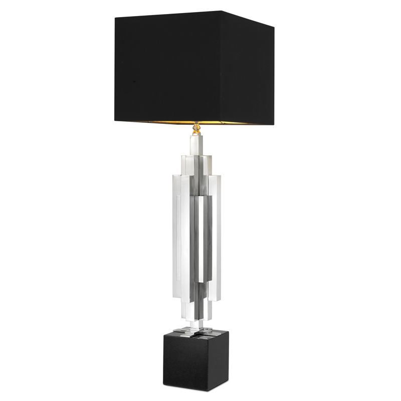 Настольная лампа Eichholtz Table Lamp Ellis Никель Черный Настольная лампа Eichholtz Table Lamp Ellis Никель Черный в Волгограде | Loft Concept