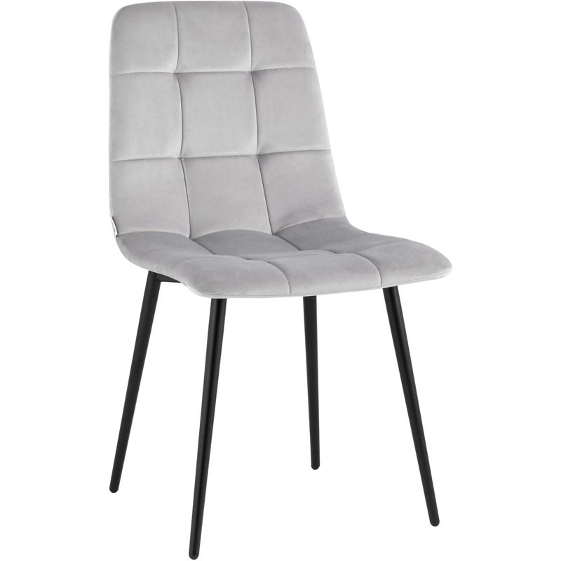 Стул NANCY Chair Молочный Велюр Молочный Черный Стул NANCY Chair Молочный Велюр Молочный Черный в Волгограде | Loft Concept