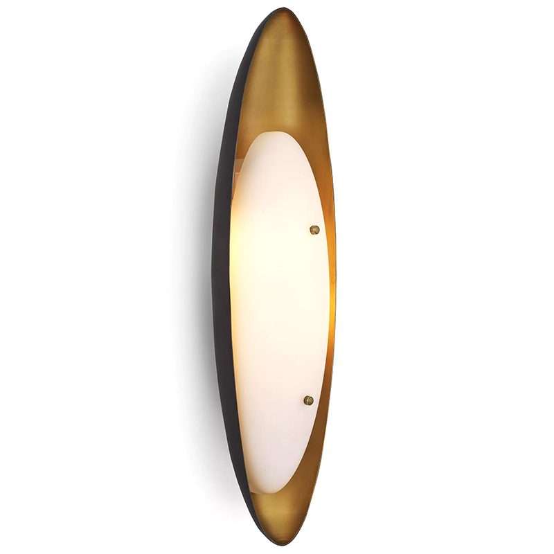 Бра Eichholtz Wall Lamp Venova Черный Латунь Белый Бра Eichholtz Wall Lamp Venova Черный Латунь Белый в Волгограде | Loft Concept