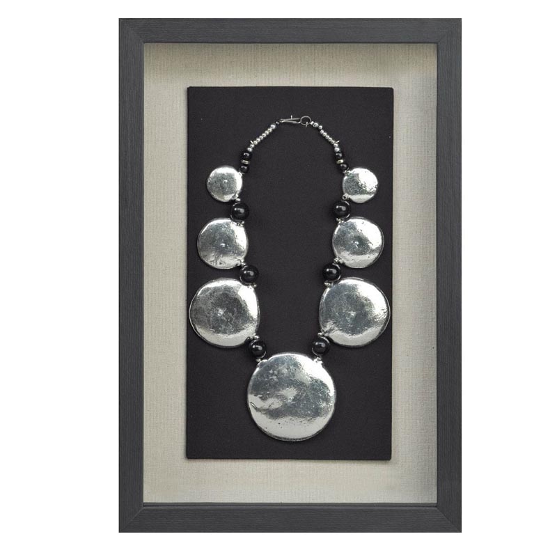 Панно Necklace Wall Accessory III Черный Серебряный Панно Necklace Wall Accessory III Черный Серебряный в Волгограде | Loft Concept