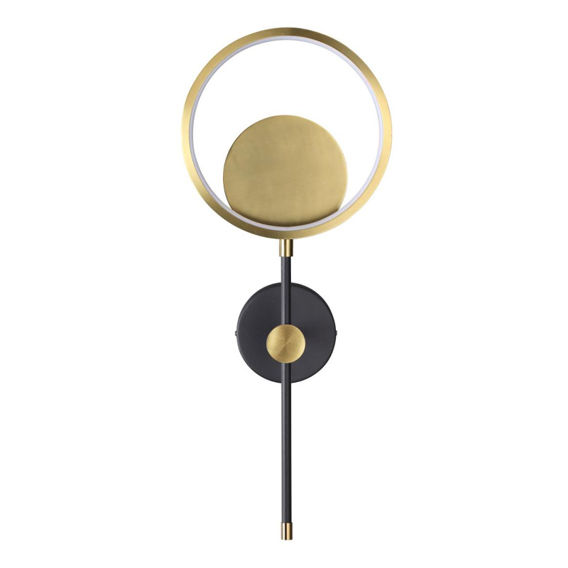 Бра Bendik Gold Ring Wall lamp B Золотой Черный Бра Bendik Gold Ring Wall lamp B Золотой Черный в Волгограде | Loft Concept