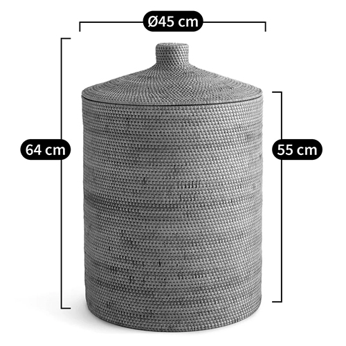 Плетеная корзина с крышкой Kheri Wicker Basket в Волгограде