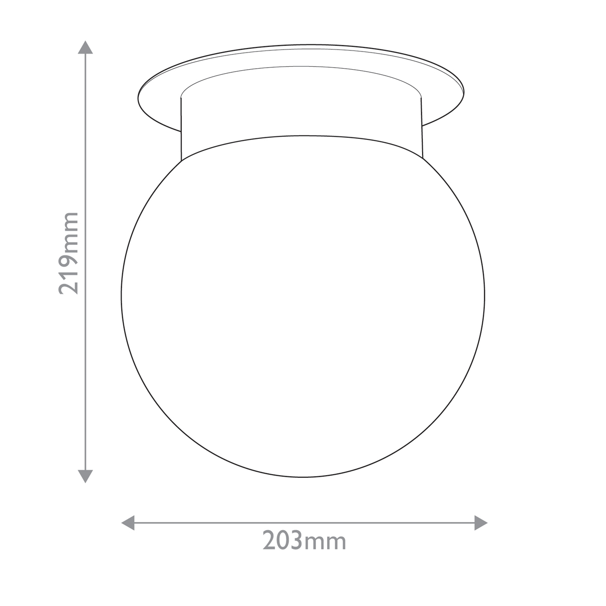 Потолочный светильник с белым матовым шарообразным плафоном Kichler в Волгограде