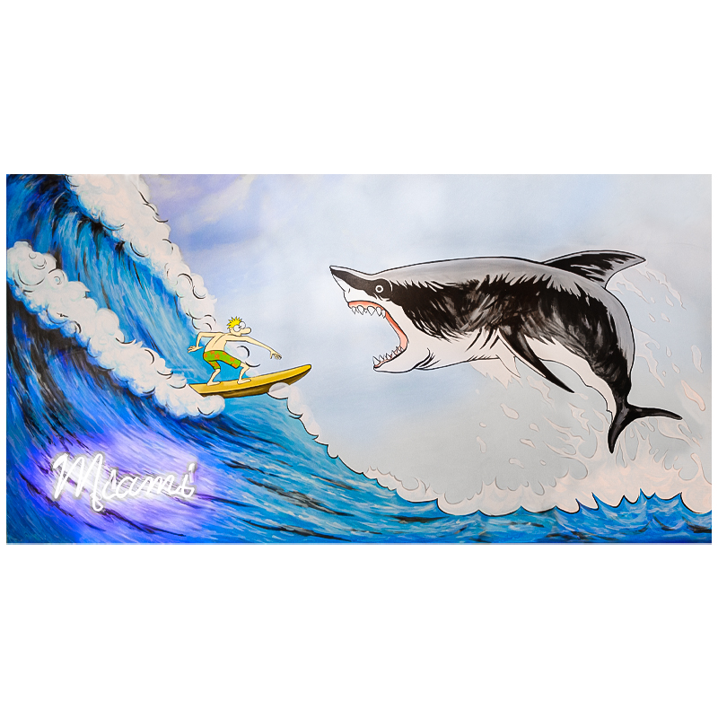 Картина Shark с декоративной подсветкой Мульти Картина Shark с декоративной подсветкой Мульти в Волгограде | Loft Concept