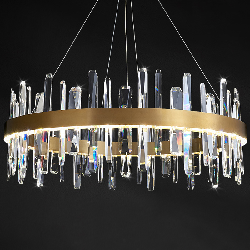Люстра Gertrudis Chandelier circle Латунь Прозрачный Люстра Gertrudis Chandelier circle Латунь Прозрачный в Волгограде | Loft Concept