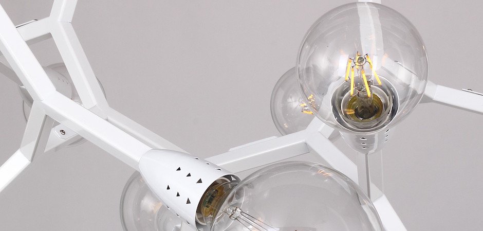 Люстра Polygon Chandelier 6 White Люстра Polygon Chandelier 6 White - Loft-Concept в Волгограде
