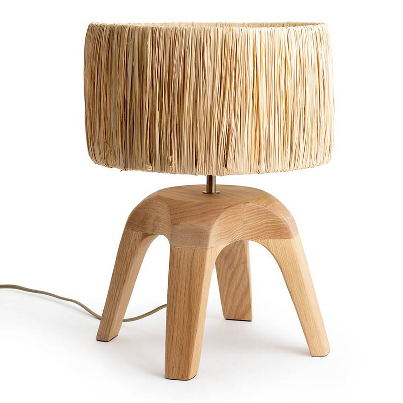 Настольная лампа Sander Wicker 4 legs Древесина Настольная лампа Sander Wicker 4 legs Древесина в Волгограде | Loft Concept