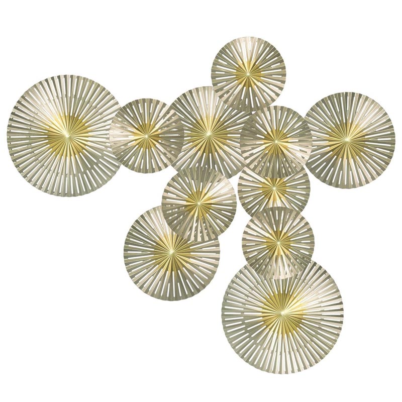 Арт-объект Apollo Gold and Silver Wall Plaque Disc gap 11 Золотой Серебряный Арт-объект Apollo Gold and Silver Wall Plaque Disc gap 11 Золотой Серебряный в Волгограде | Loft Concept