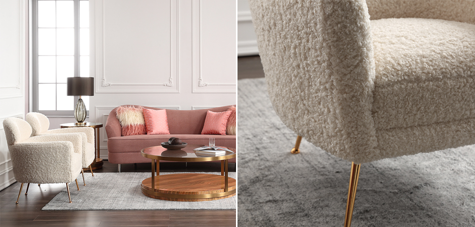 Кресло Milk Boucle Chair Кресло Milk Boucle Chair - Loft-Concept в Волгограде