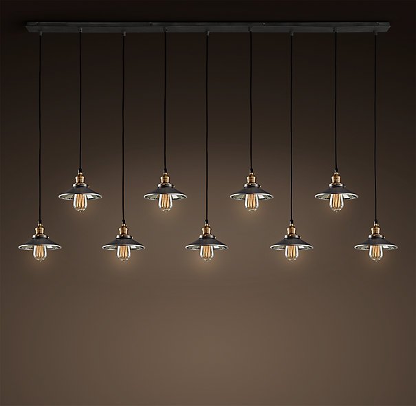 Люстра Loft Cone Pendant Reflector 9 Line Черный Люстра Loft Cone Pendant Reflector 9 Line Черный в Волгограде | Loft Concept