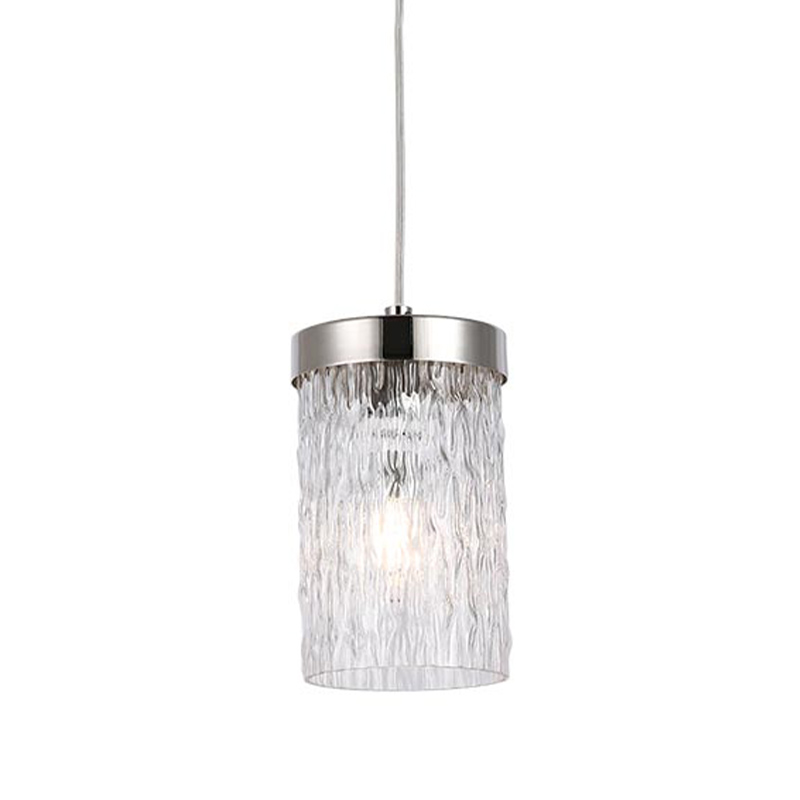 Подвесной светильник Estebe Nickel Glass Hanging Lamp Никель Прозрачный Подвесной светильник Estebe Nickel Glass Hanging Lamp Никель Прозрачный в Волгограде | Loft Concept