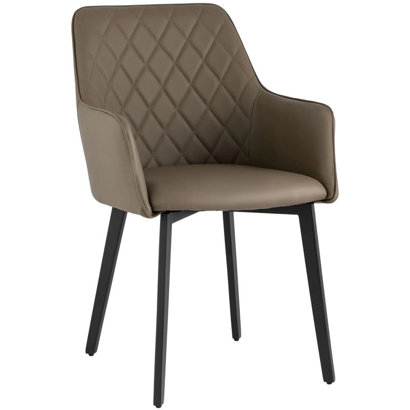 Стул Seoul Chair Коричневая Экокожа Коричневый Черный Стул Seoul Chair Коричневая Экокожа Коричневый Черный в Волгограде | Loft Concept