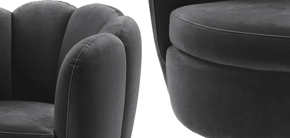 Кресло Eichholtz Swivel Chair Mirage dark grey Кресло Eichholtz Swivel Chair Mirage dark grey - Loft-Concept в Волгограде