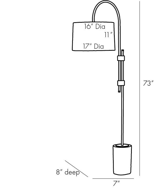 Торшер Arteriors ILY FLOOR LAMP в Волгограде