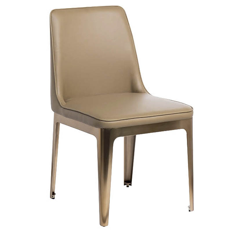 Стул Vohaul Chair beige Бежевый Медь Стул Vohaul Chair beige Бежевый Медь в Волгограде | Loft Concept