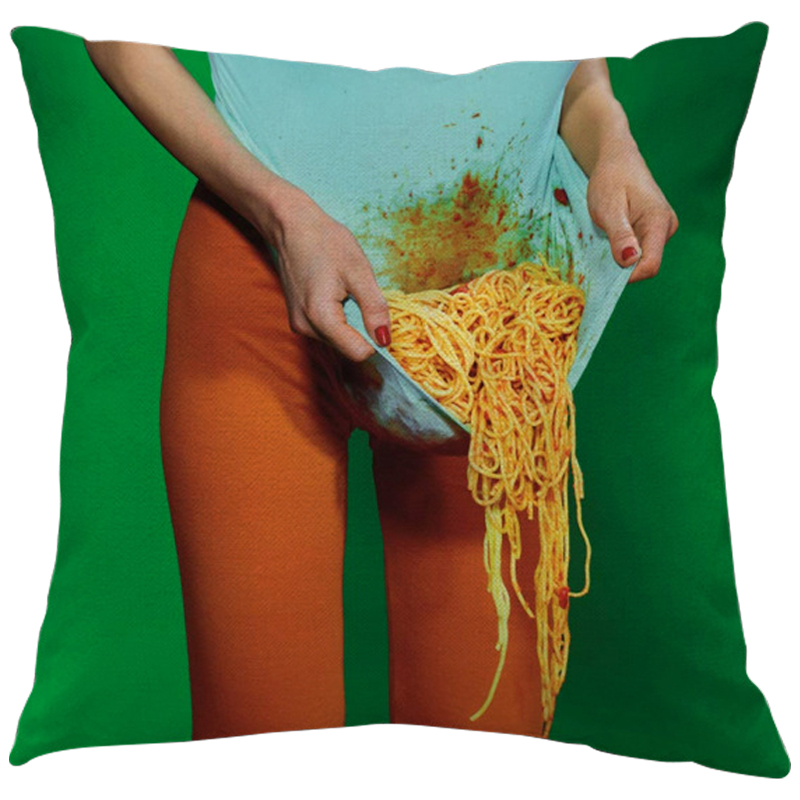 Декоративная подушка Seletti Cushion Courtesy Зеленый Бирюзовый Оранжевый Мульти Декоративная подушка Seletti Cushion Courtesy Зеленый Бирюзовый Оранжевый Мульти в Волгограде | Loft Concept