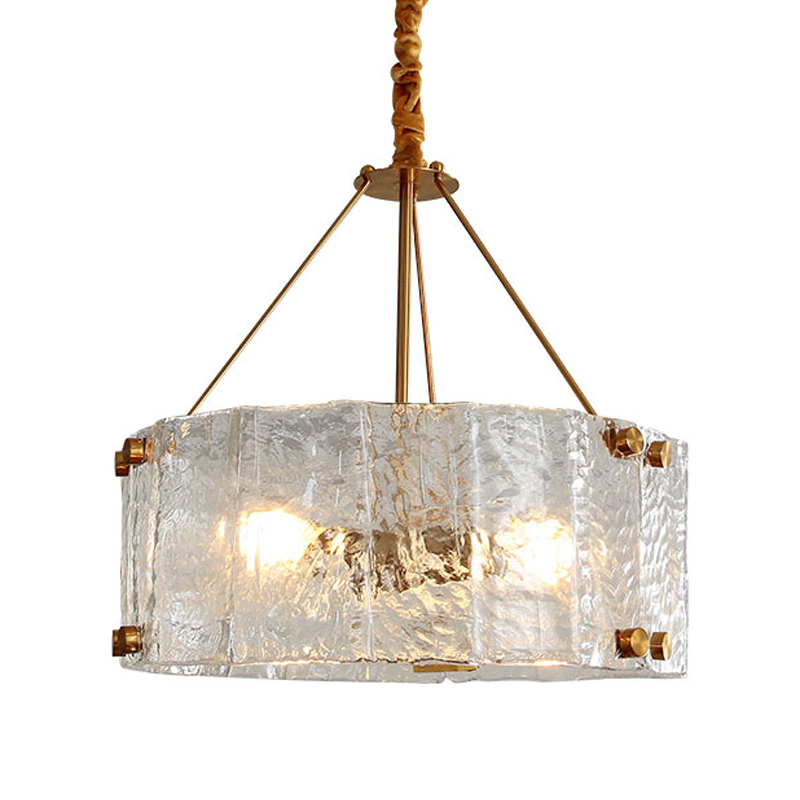 Люстра Portsmouth Glass Chandelier Латунь Прозрачный Люстра Portsmouth Glass Chandelier Латунь Прозрачный в Волгограде | Loft Concept