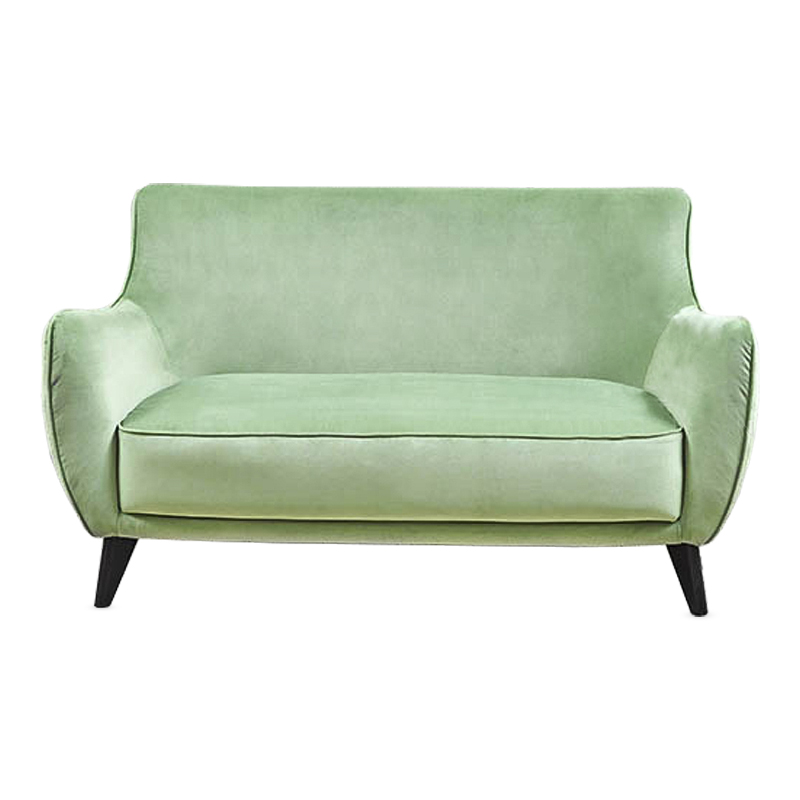 Диван Mint Softness Sofa Зеленый шалфей Черный Диван Mint Softness Sofa Зеленый шалфей Черный в Волгограде | Loft Concept