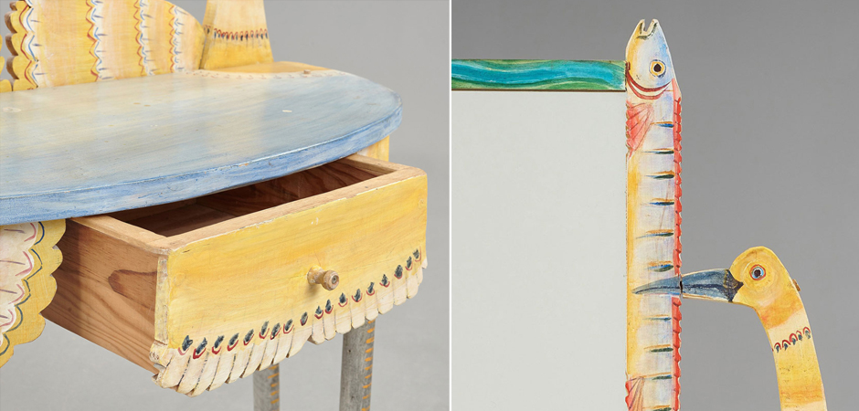 Туалетный Столик Painted Wood Dressing Table - Loft-Concept в Волгограде