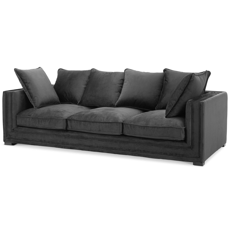 Диван Eichholtz Sofa Menorca black Черный Диван Eichholtz Sofa Menorca black Черный в Волгограде | Loft Concept