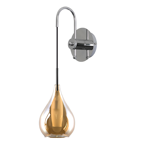 Бра Candiano Amber Sconces Янтарь (Amber) Хром Бра Candiano Amber Sconces Янтарь (Amber) Хром в Волгограде | Loft Concept