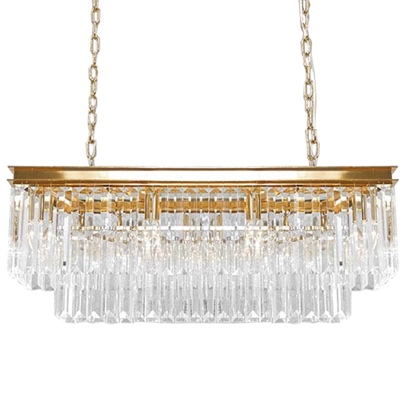 Люстра RH Odeon Chandelier Two Gold 90 Прозрачное Стекло Золотой Люстра RH Odeon Chandelier Two Gold 90 Прозрачное Стекло Золотой в Волгограде | Loft Concept
