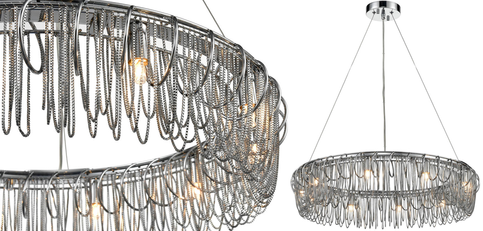 Люстра Spiral & Chains Chrome Circle Люстра Spiral & Chains Chrome Circle - Loft-Concept в Волгограде