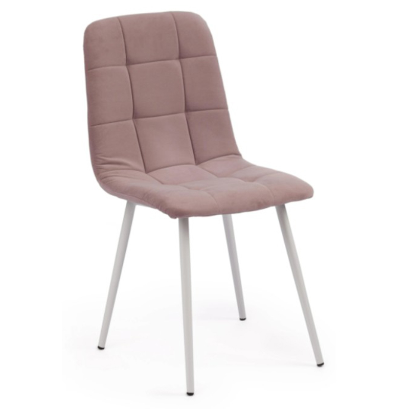 Стул Nancy Velour Smoky Rose Chair Дымчатая Роза Белый в Волгограде | Loft Concept 