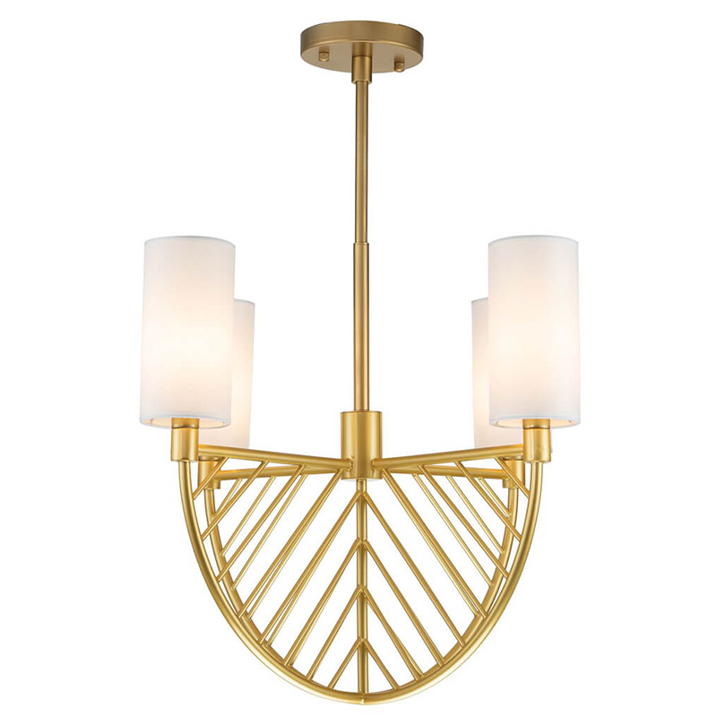 Люстра Arch Lattice Chandelier 4 матовое золото Белый Люстра Arch Lattice Chandelier 4 матовое золото Белый в Волгограде | Loft Concept
