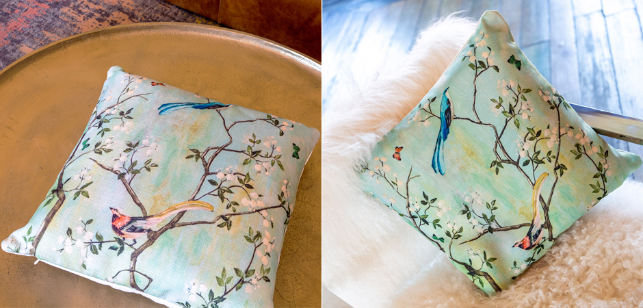 Декоративная подушка Beige and Green Chinoiserie 4 - Loft-Concept в Волгограде