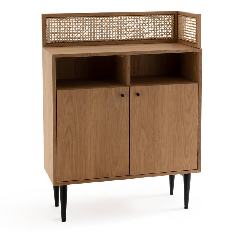 Комод из дуба и ротанга Agnar Wicker Chest of drawers Орех Комод из дуба и ротанга Agnar Wicker Chest of drawers Орех в Волгограде | Loft Concept