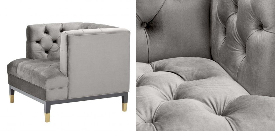 Кресло Eichholtz Chair Castelle Grey - фото №1