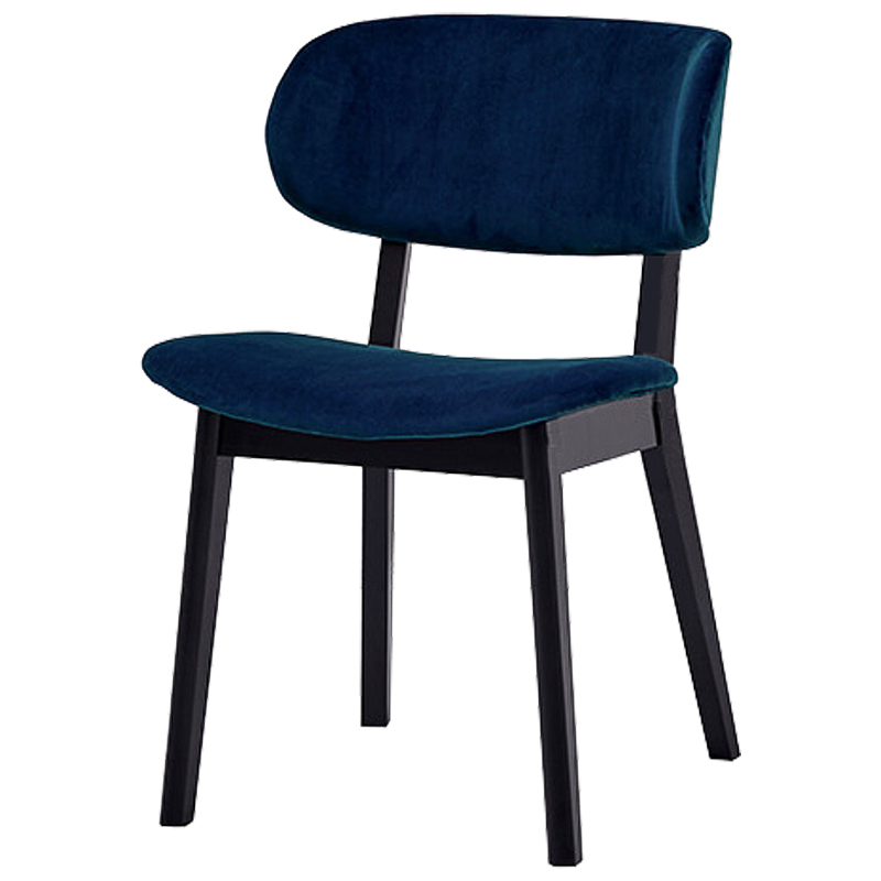 Стул Mungan Stool blue Черный Сапфирово-синий Стул Mungan Stool blue Черный Сапфирово-синий в Волгограде | Loft Concept