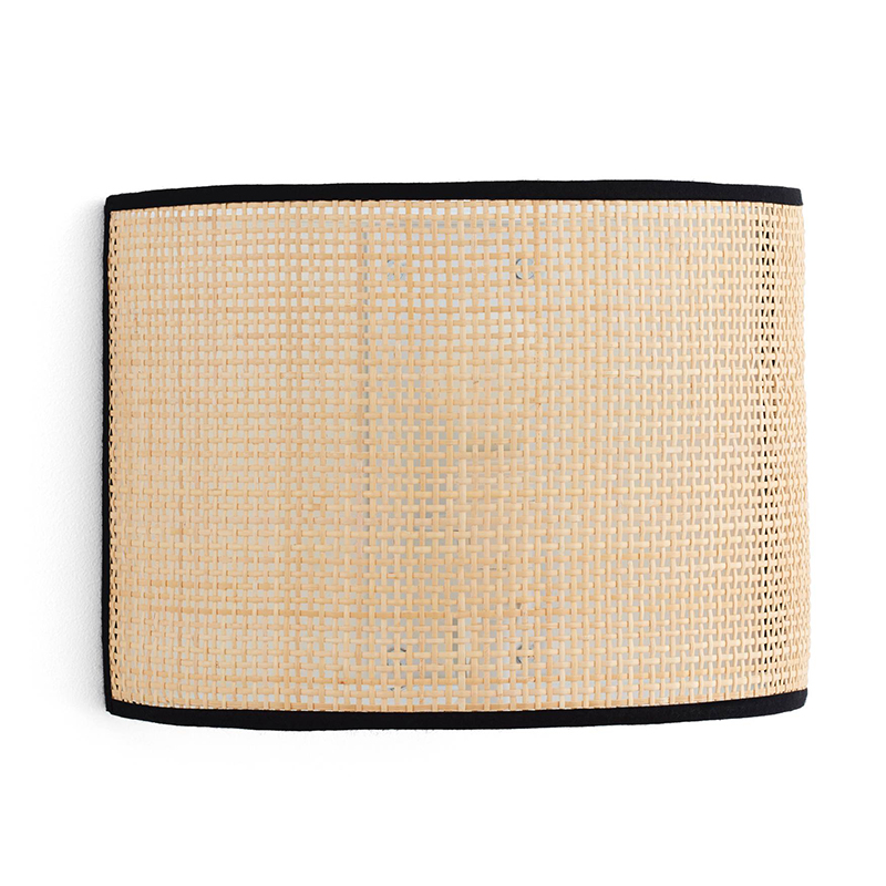 Бра Ottar Wicker Bamboo Cane beige black Бежевый Черный Бра Ottar Wicker Bamboo Cane beige black Бежевый Черный в Волгограде | Loft Concept