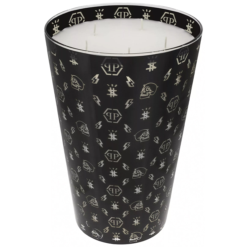 Свеча Philipp Plein Candle Monogram XL Черный Белый Свеча Philipp Plein Candle Monogram XL Черный Белый в Волгограде | Loft Concept