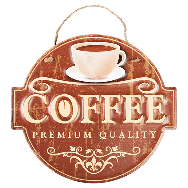 Аксессуар на стену Coffee Premium Quality Коричневый винтаж Аксессуар на стену Coffee Premium Quality Коричневый винтаж в Волгограде | Loft Concept