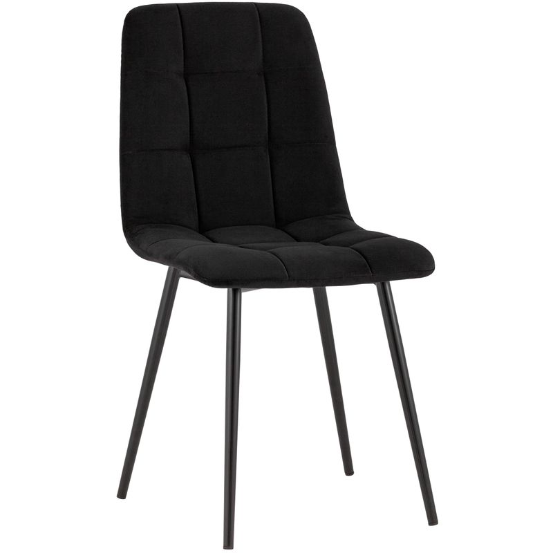 Стул NANCY S-2 Chair Черный Велюр Черный Стул NANCY S-2 Chair Черный Велюр Черный в Волгограде | Loft Concept