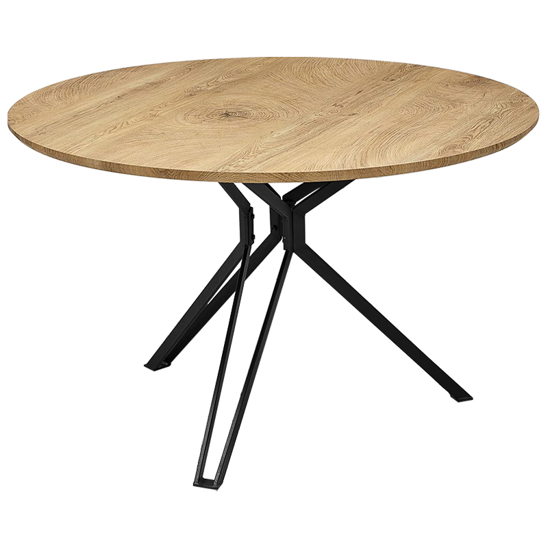 Стол круглый в стиле Лофт Mahoney Table Древесина Черный Стол круглый в стиле Лофт Mahoney Table Древесина Черный в Волгограде | Loft Concept
